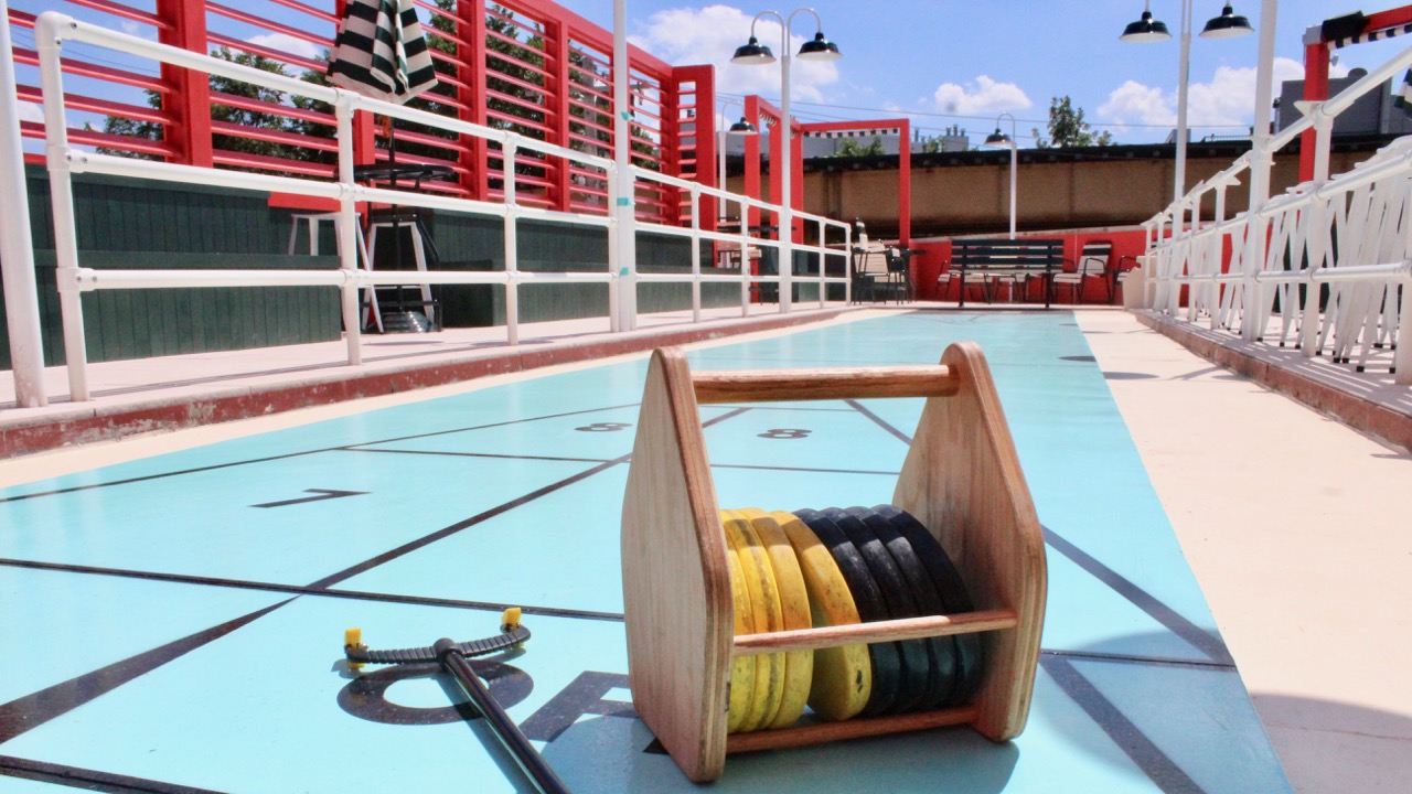 A First Look At Royal Palms' Rooftop Shuffleboard Court