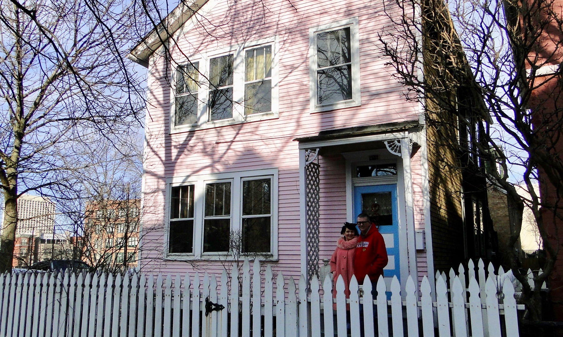 history of the pink houses in brooklyn