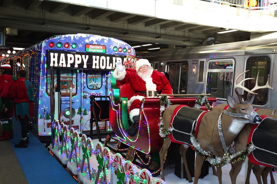 Catch The CTA Holiday Train As It Rolls Through Pilsen, West Loop And