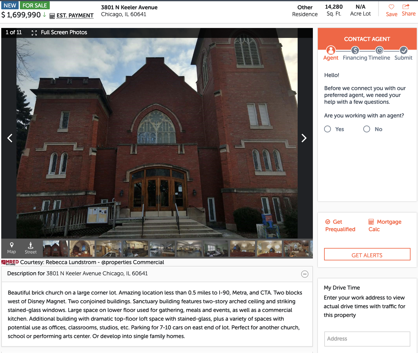 Irving Park United Methodist Church Up For Sale With An Asking Price Of 