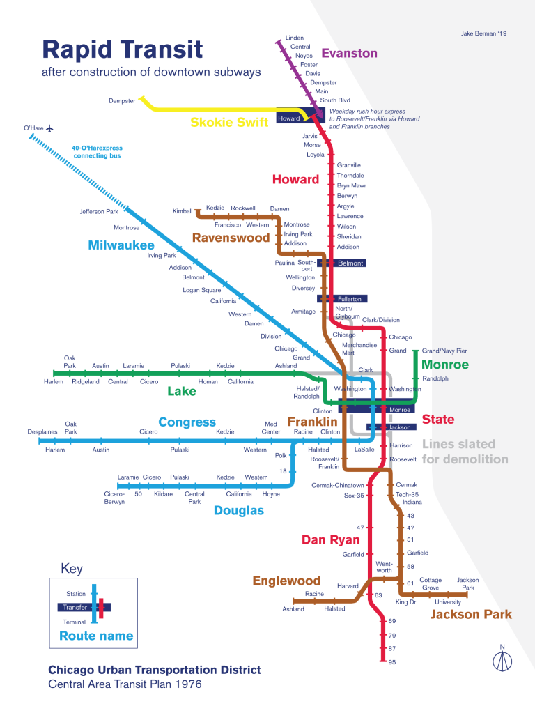 The L Through The Years In Maps Including The Loop Connector That The L Through The Years In Maps Including The Loop Connector That