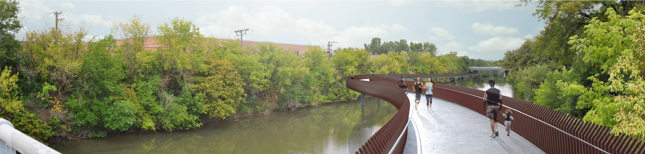 312 River Run's Massive Bridge For Pedestrians And Cyclists Won't Open