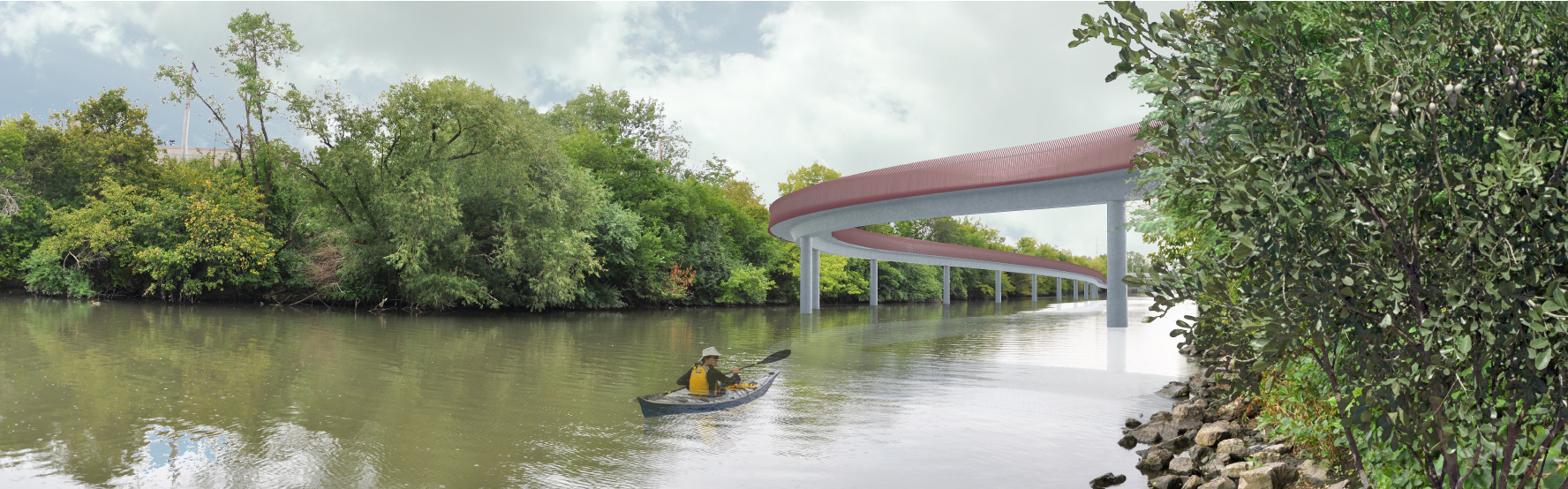 312 River Run's Massive Bridge For Pedestrians And Cyclists Won't Open