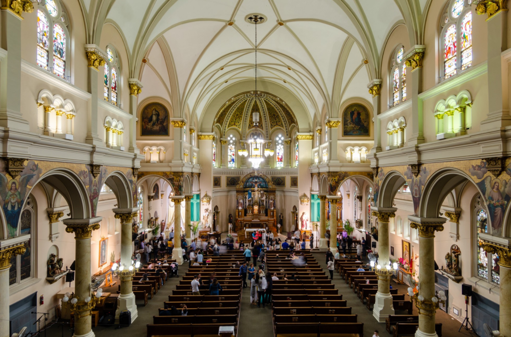 Ling Shen Ching Tze Buddhist Temple, St. Joseph Roman Catholic Church ...