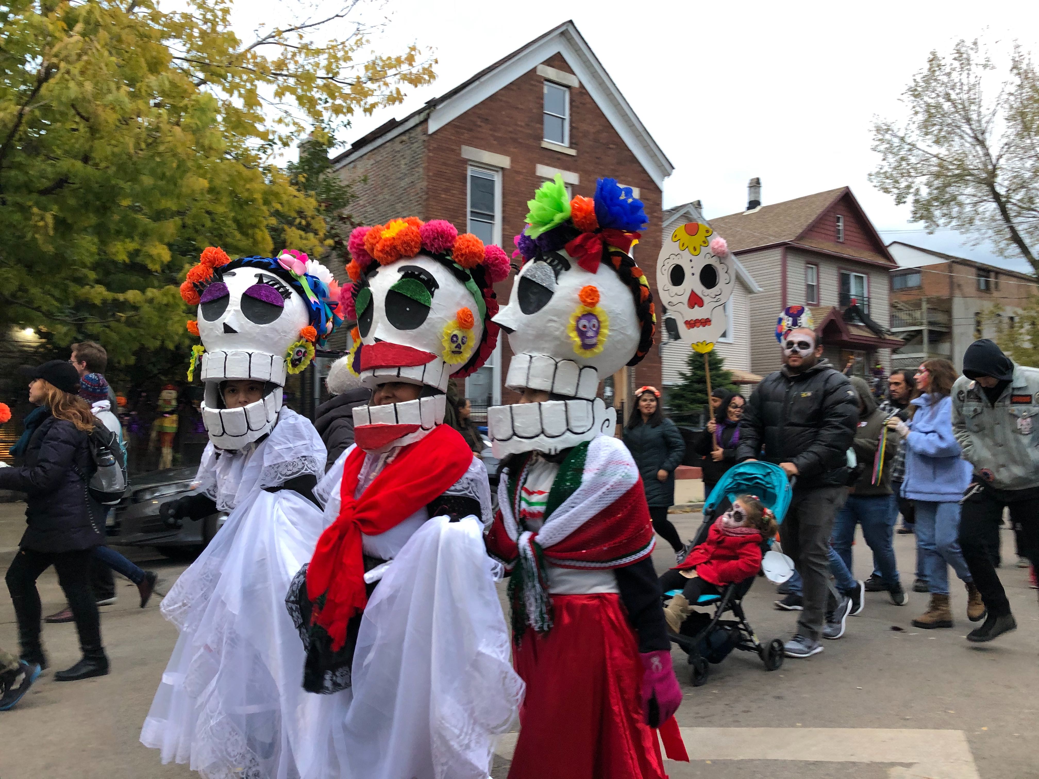 Scenes From The Día De Los Muertos Processional In Pilsen (PHOTOS)