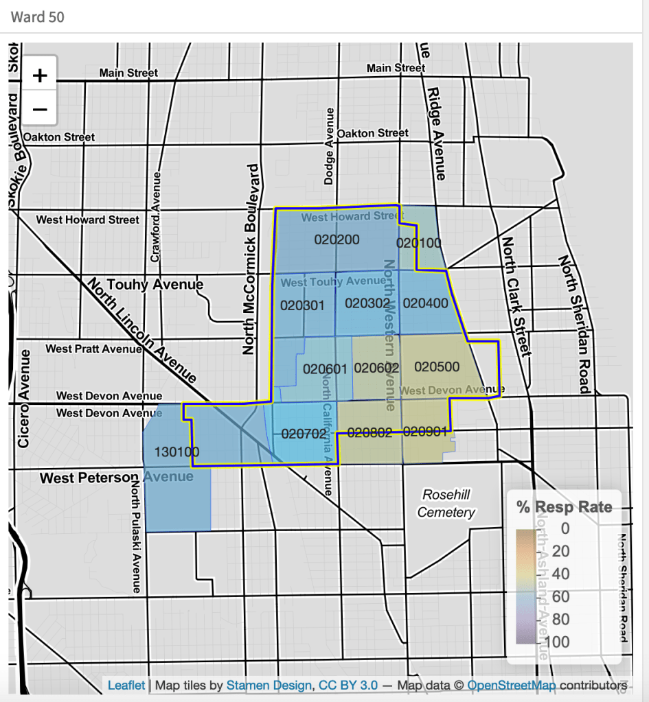 Chicago 50th Ward Map