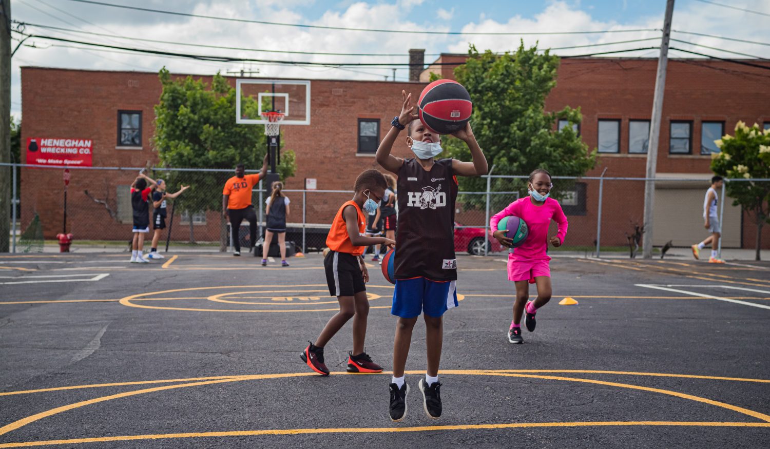 'Hoopademix' Summer Basketball Camp Brings Chicago Kids Together — At A Distance