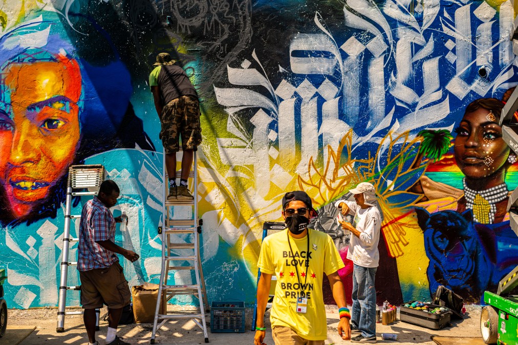 Black And Brown Unity Mural Goes Up In Pilsen After Original Piece Was Painted Over