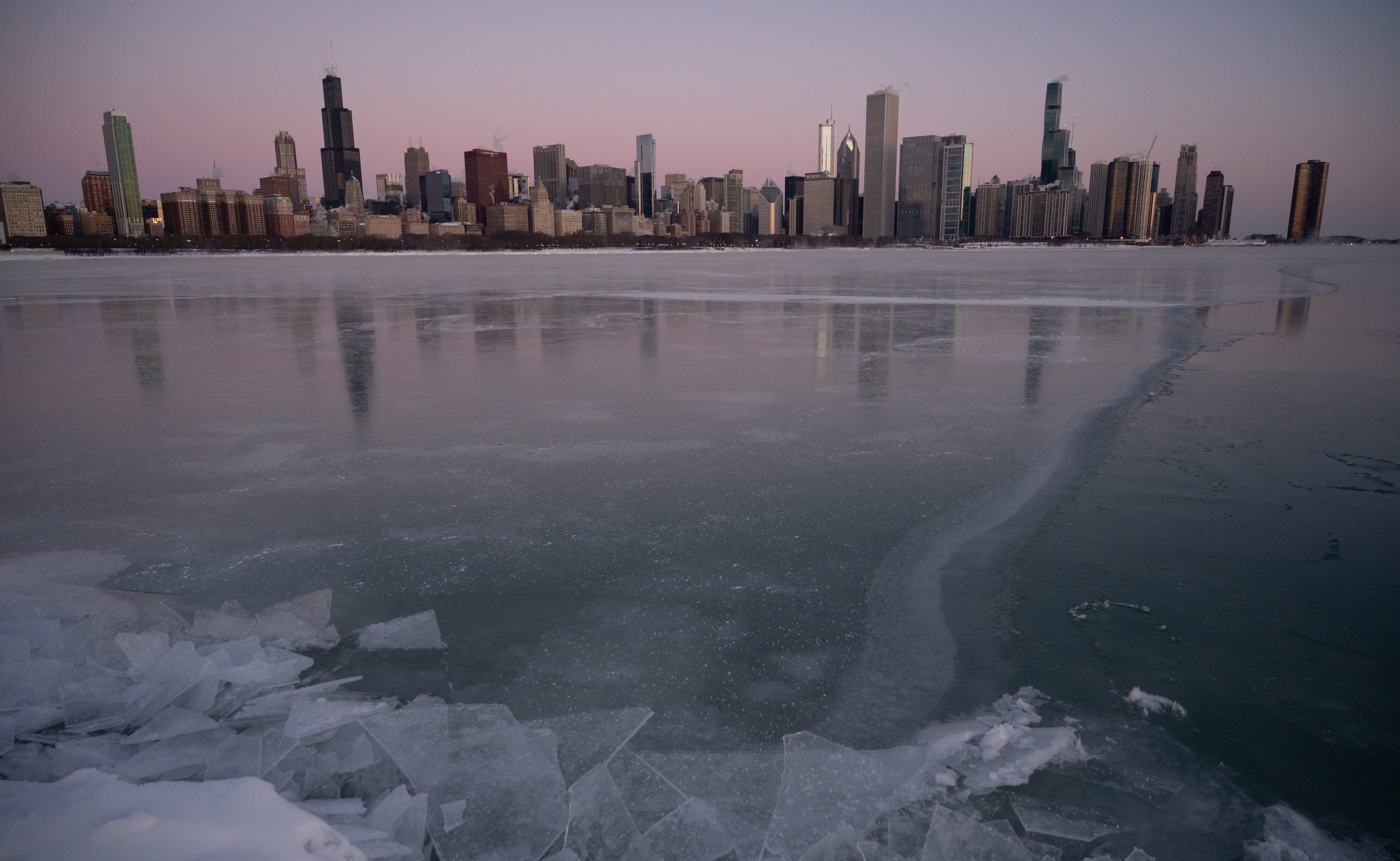 Chicago Lake Michigan Winter 2021 Magicaldreams Newrise