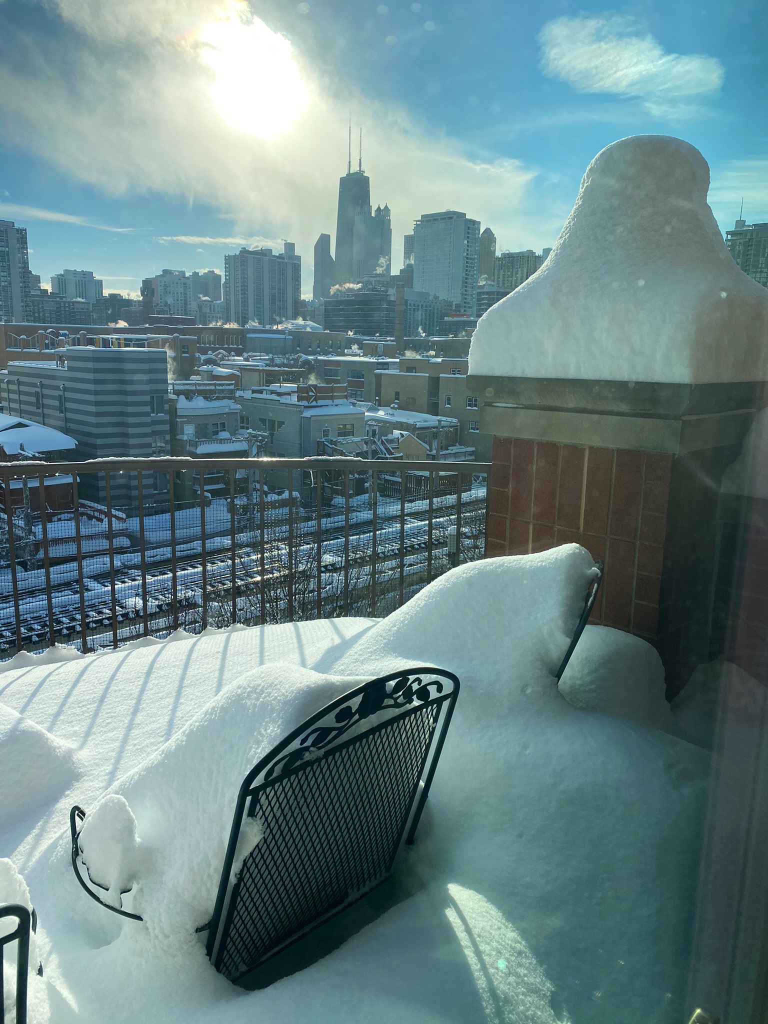 PHOTOS Chicago Is A Winter Wonderland After 18 Inches Of Snow Falls On
