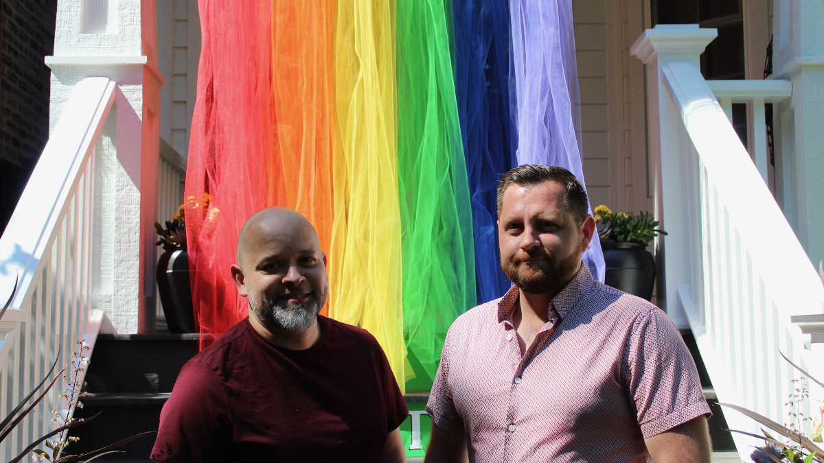 Chicago Couple's Huge Paintbrush Pride Display Has Turned Their