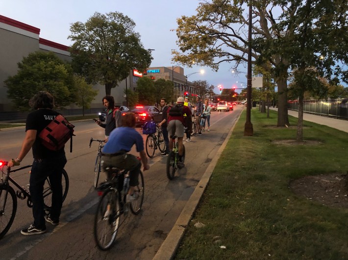 Activists Formed A Human Bike Lane To Call For Safer Streets For Cyclists:  'Why Do We Have To Wait For Someone To Be Killed?'