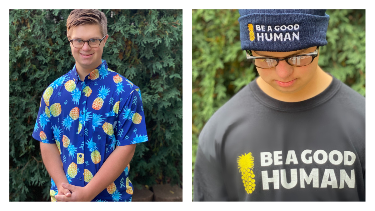 one elite Sorrow Mom-And-Son Duo From Beverly Use New Hawaiian T-Shirt Business To Advocate  For People With Down Syndrome