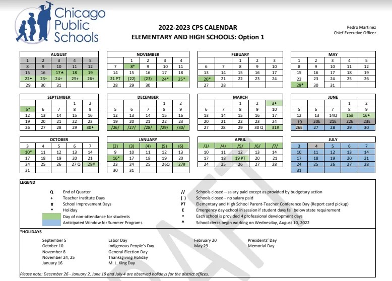 An Earlier Start? CPS Asks Parents To Weigh In On 202223 School Calendar