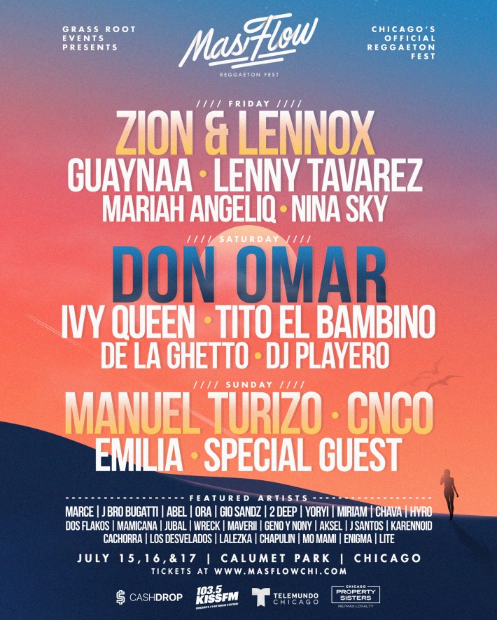Reggaeton Fest Mas Flow Brings Headliners Don Omar, Zion & Lennox To  Calumet Park This Summer