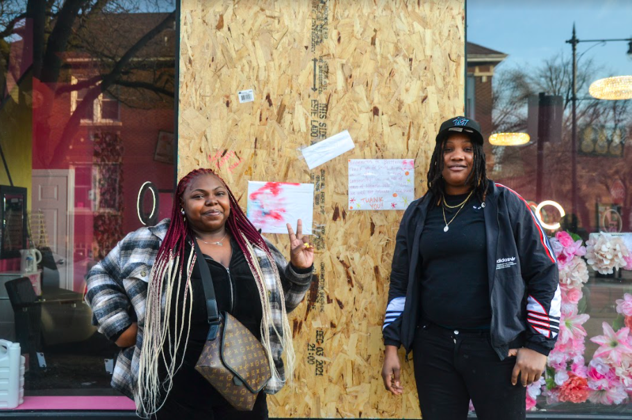 Bridgeport Neighbors Rally To Support A Black-Owned Beauty Salon That Had Its Windows Shattered By A Vandal With A Sledgehammer