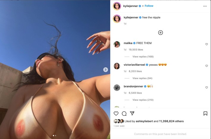 710px x 468px - Kylie Jenner-Worn Nipple Bikini Is Nearly Identical To The Chicago-Made  TaTa Top â€” And Its Owner Wants Answers