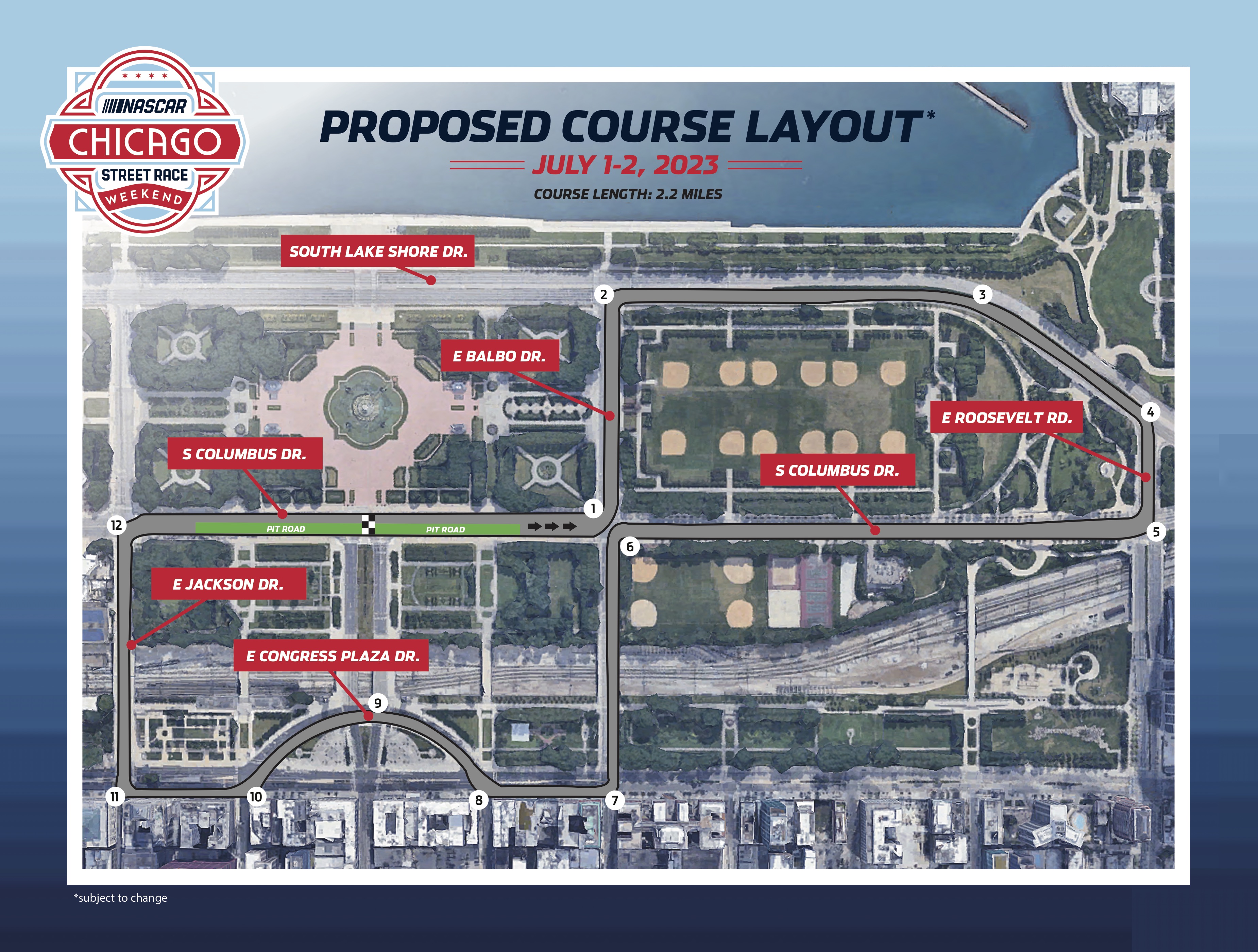 NASCAR Races Are Coming To Chicago's Streets Next Year — Here’s The Course