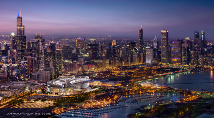 Soldier Field dome pictures, video revealed to woo Bears, fans