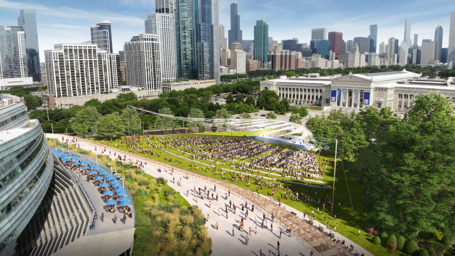 A dome on Soldier Field is reportedly part of Museum Campus