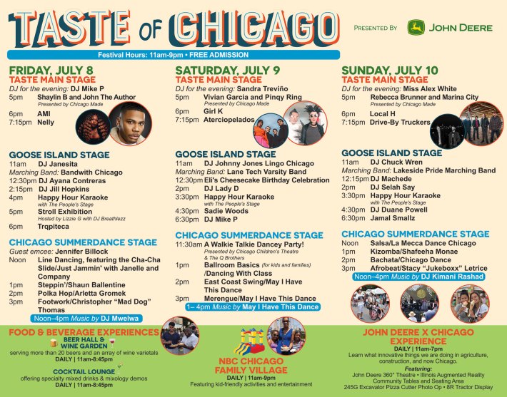 Taste Of Chicago 2024 Lineup List Xenia Karoline