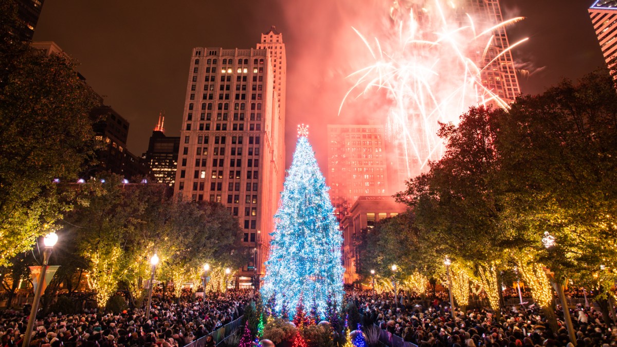 Holiday Season Is Officially On As Chicago's 55Foot Christmas Tree Is