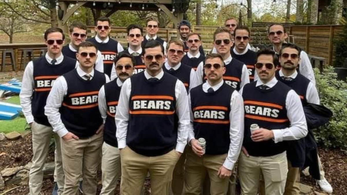 19 Mike Ditkas At An Epic Bachelor Party Steal The Show At Bears-Falcons  Game