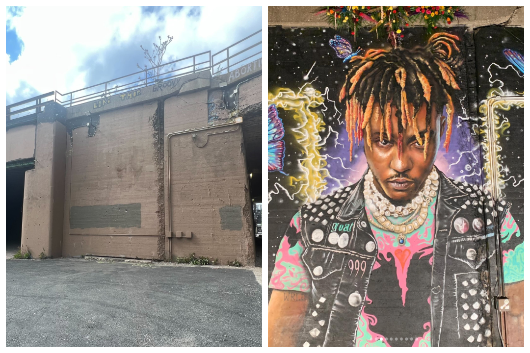 Iconic West Loop Murals Of Juice WRLD, Frankie Knuckles Mysteriously