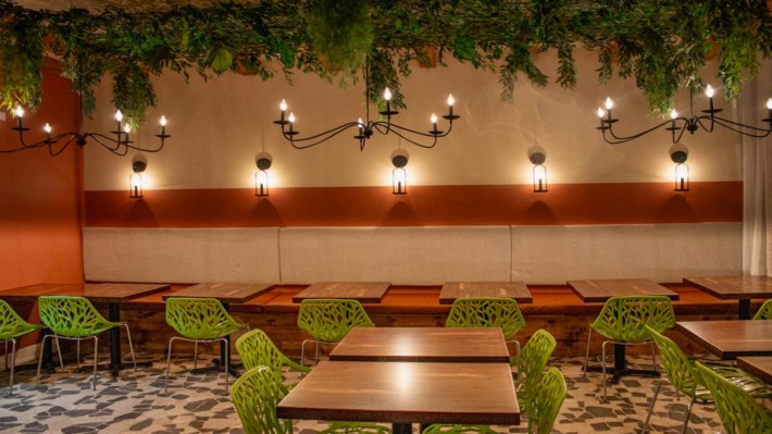 Interior of Marina's Bistro and Rum Bar.